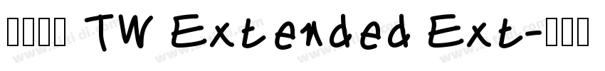 有愛鋭方 TW Extended Ext字体转换